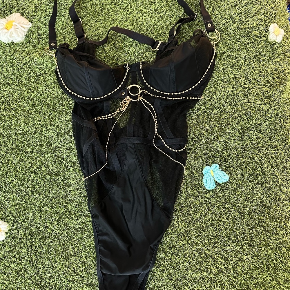 Honey Birdette Sana Black Bodysuit